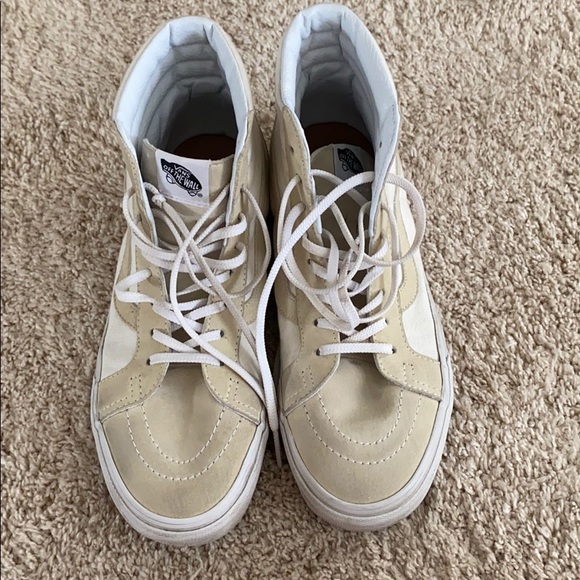 high old skool vans beige high old skool vans beige
